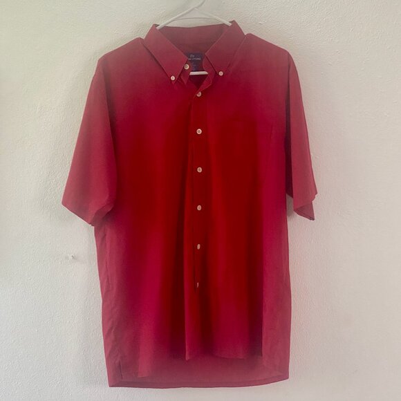 Burgundy button-up shirt - Picture 1 of 2